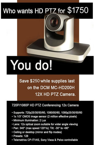 MC-HD200H - PTZ, NEW