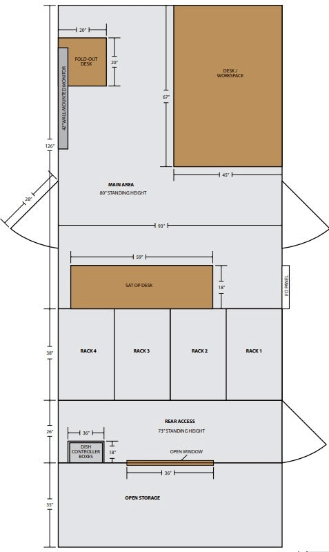 KU-BAND TRUCK - 32', 2.4m DISH, HD EQUIPPED