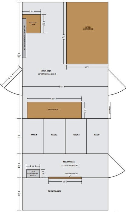 KU-BAND TRUCK - 32', 2.4m DISH, HD EQUIPPED