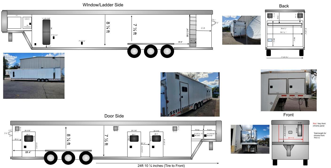 TRAILER - 50', RACK READY, 20KW GENERATOR