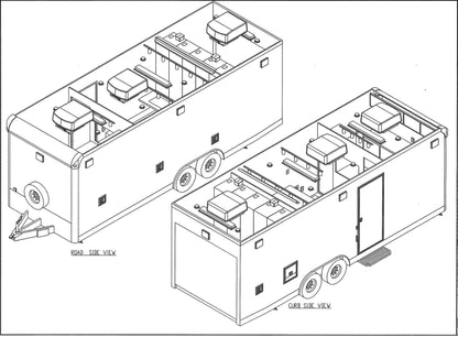 TRAILER - 25' RACK READY w/ SOME GEAR