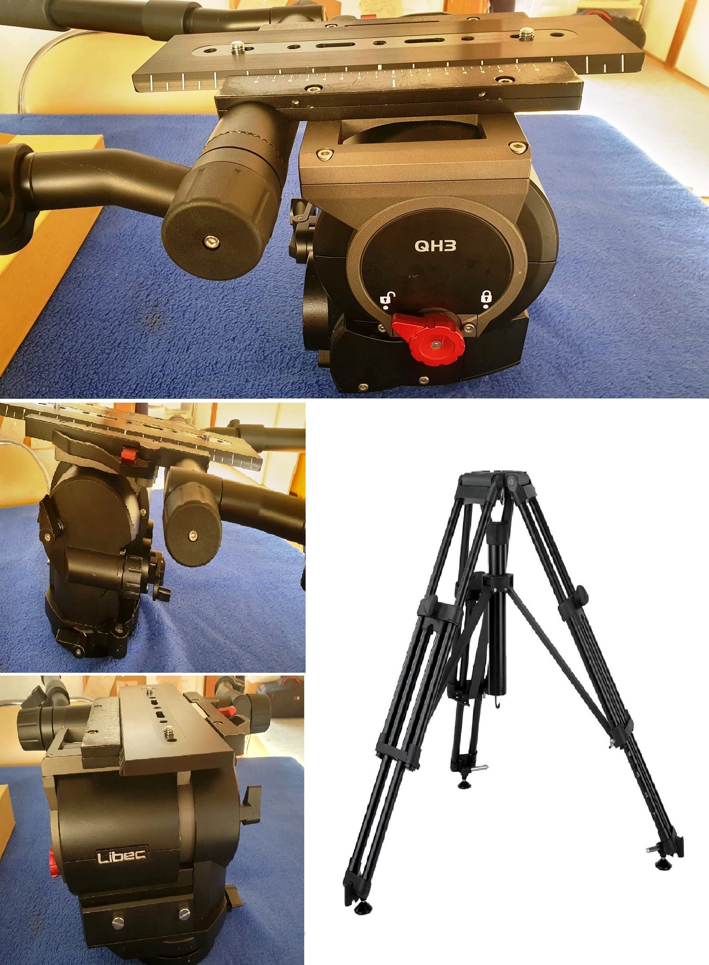 QH3 - 150mm HEAD w/ VINTEN HDT-1 TRIPOD