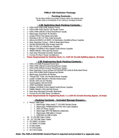 HVS-1200 - 12G PORTABLE SWITCHING PACKAGE
