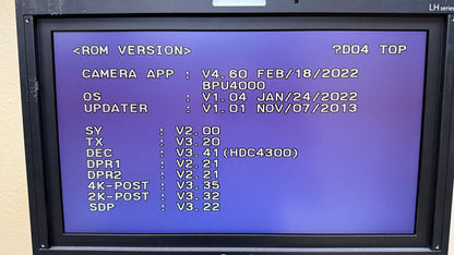 HDC-4300 - 1080p/CCU/RCP/STUDIO VF/20x LENS