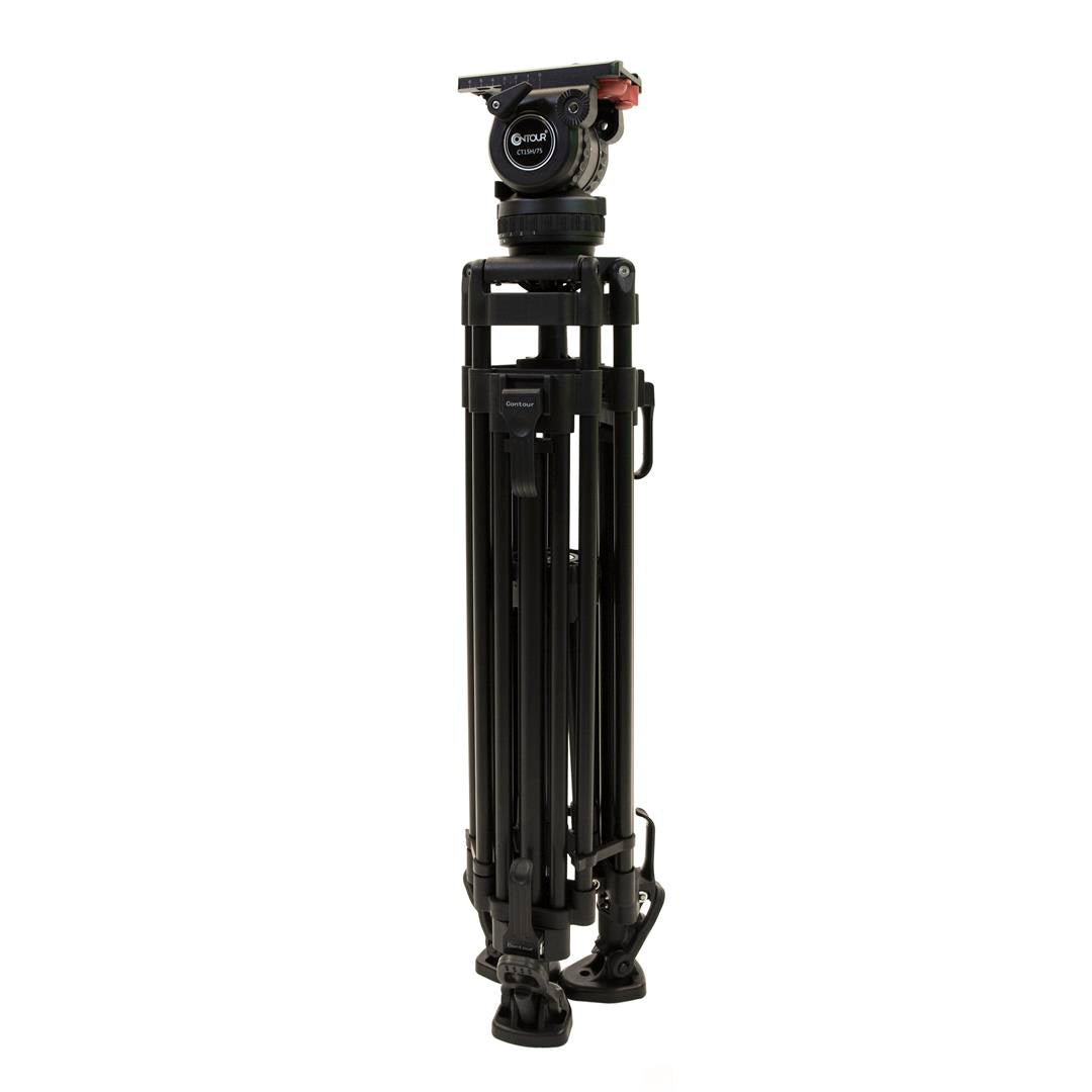 CT-15K - TRIPOD 75mm/FLUID HEAD/BAR/BAG, NEW