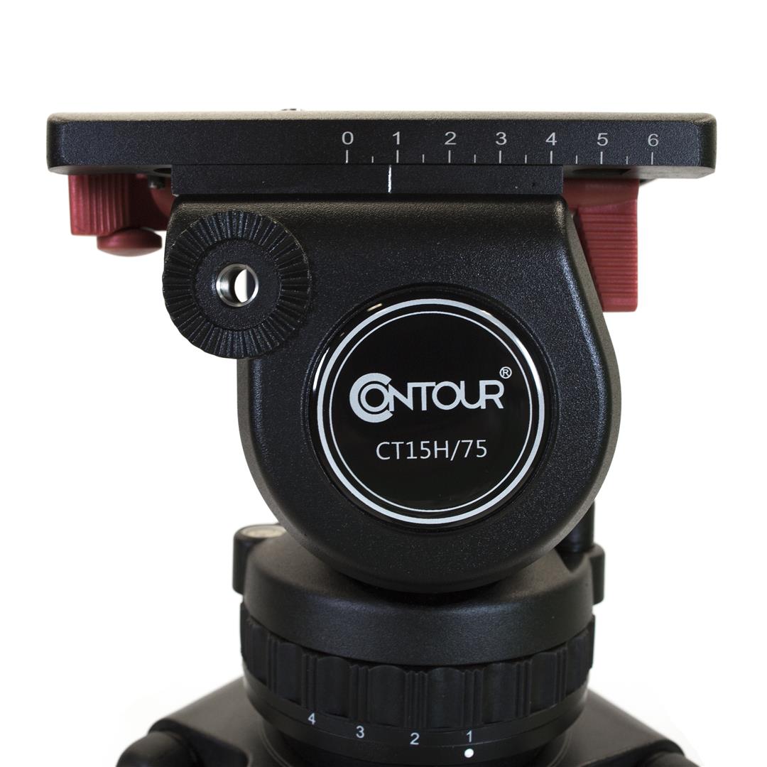 CT-15K - TRIPOD 75mm/FLUID HEAD/BAR/BAG, NEW