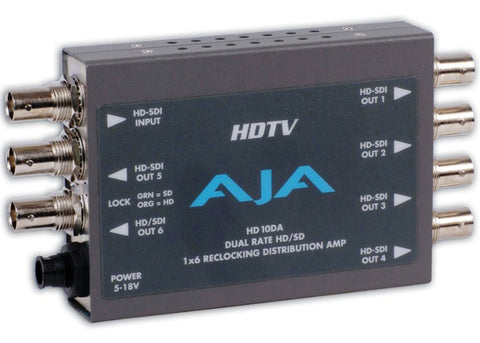 HD10DA - 1x6 HD/SD DUAL RATE RECLOCKING DA