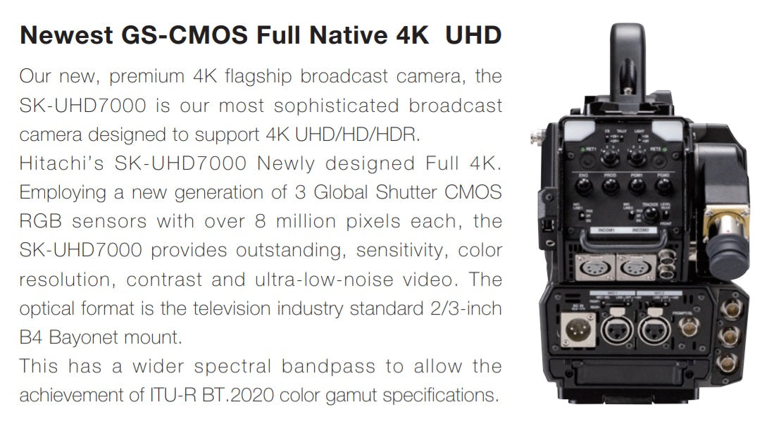 SK-UHD7000-FS1 - NEW 4K STUDIO FIBER PKG